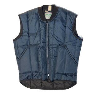 Vintage Zero Zone Jacket Mens - M Navy Vest Insulated Lightweight Workwear Zip